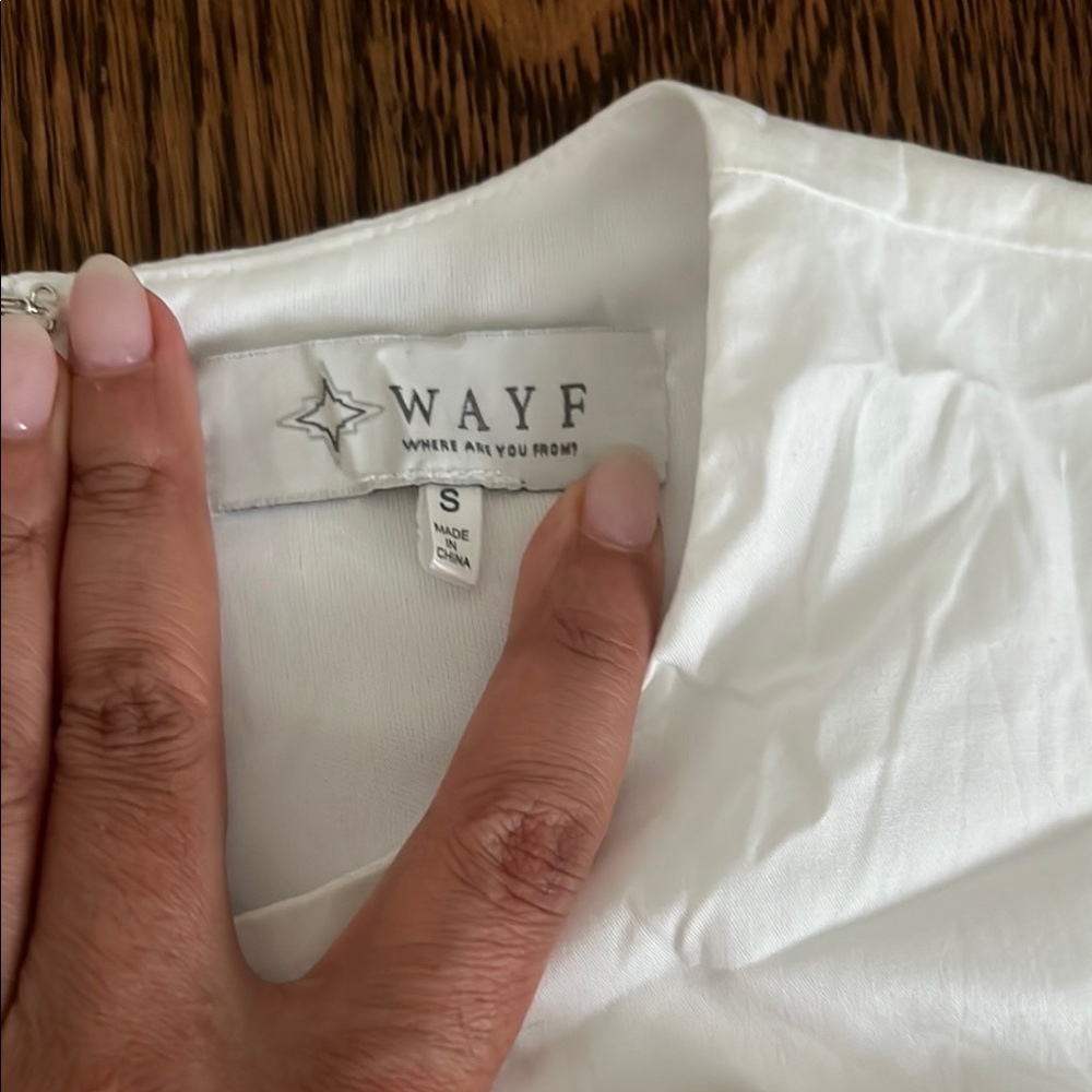 Charming White Puff Sleeve Dress by WAYF - Picture 7 of 11